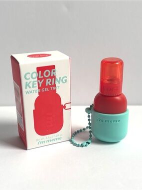 5/$22 I'M MEME Color Key Ring Water Gel Lip Tint in Shade 02 - Orange Delight